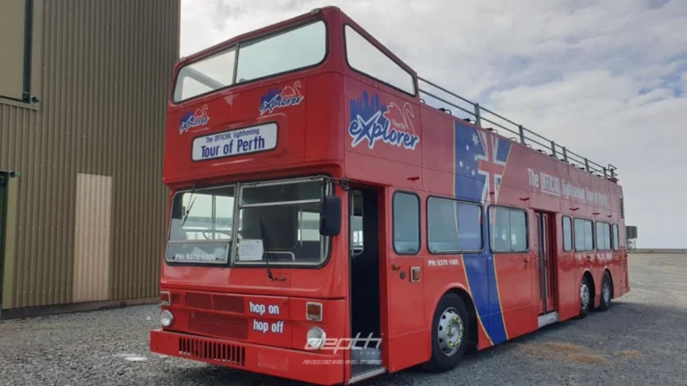 Coastal RoRo shipping of a double decker tour bus from Fremantle WA to Townsville QLD